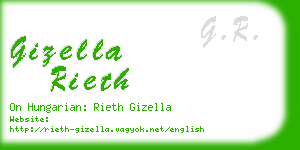 gizella rieth business card